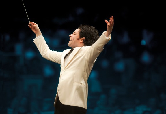 Gustravo Dudamel conducts at the Hollywood Bowl in 2014. Los Angeles Philharmonic Association