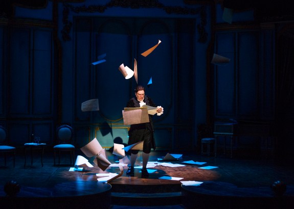 Marco Barricelli as Salieri in South Coast Repertory's 2016 production of Amadeus by Peter Shaffer. Photo by Debora Robinson/SCR.